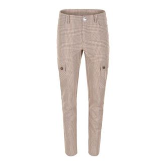 ZiZo Lazy Check Broek Stijlvol Comfort - Dames - Slim Fit Broeken - Veelkleurig - XL - Broeken