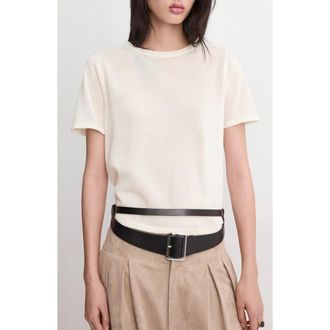 Mango Short Sleeve Sweater in Ecru at Nordstrom, Size X-Small