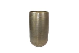 Schubiger M&ouml;bel Gef&auml;ss Rowen, Metall, Gold H: 72 cm