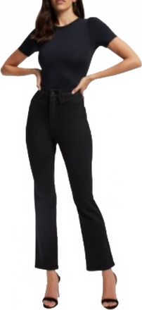 Good American Good Curve Straight Jeans In Black