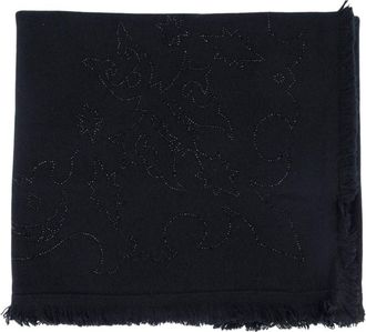 Zadig&Voltaire Stevie Strass Western Sjaal - Dames - Accessoires - Zwart - Maat: ONE Size Kasjmier