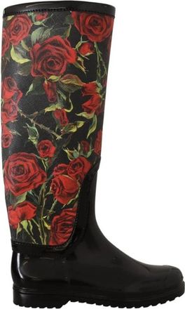 Dolce & Gabbana Polyvinyl Regenlaarzen met Antislipzool - Dames - Regenlaarzen - Veelkleurig - 36 EU - Schoenen