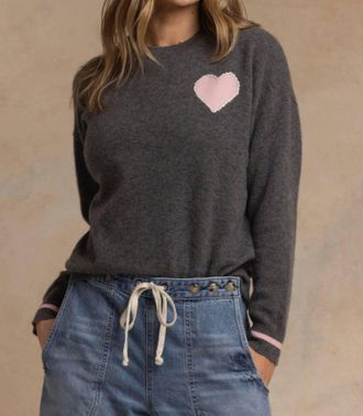 27 Miles Malibu Womens Shaina Sweater In Charcoal/platicine