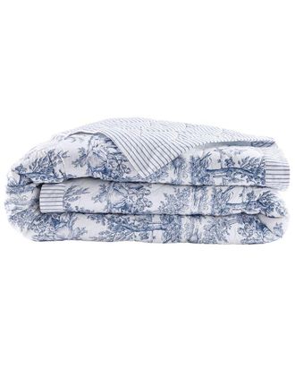 Anne de Sol&egrave;ne Anne de Sol&egrave;ne Organic Cotton Percale 200 Thread Count Galante Coverlet