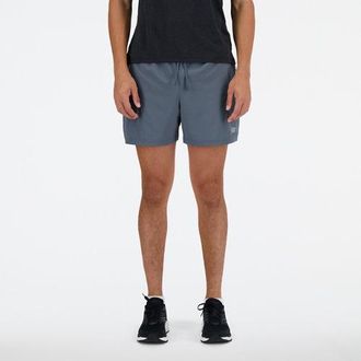 New Balance Uomo Sport Essential Short 5 in Grigio, Politessuto, Taglia 2XL