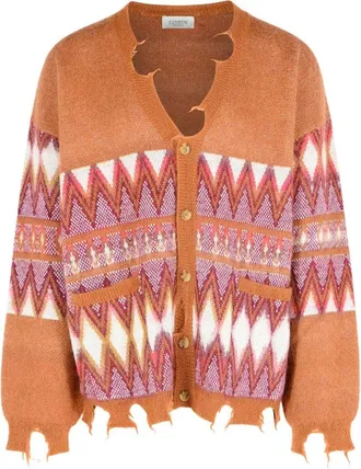 Laneus Multi Wool Blend Cardigan