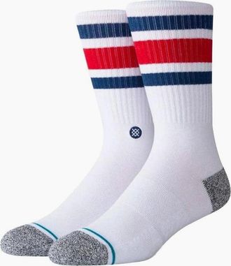 Stance Mens Stance Boyd St Crew Socks - Blue - Size: 9.5/13/12.5/12/11.5/11/9/16/15.5/15/14.5/14/13.5/10.5/10