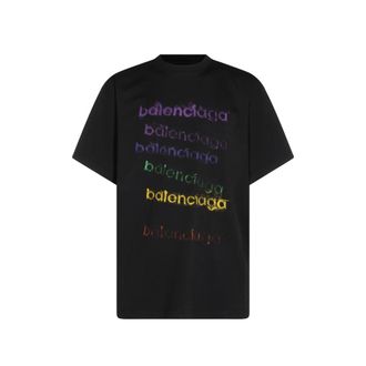 Balenciaga Logo-print Dropped-shoulder T-shirt