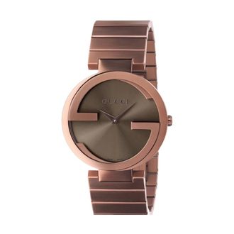 Gucci Accessoires, unisex, Bruin, ONE Size, Interlocking G Horloge