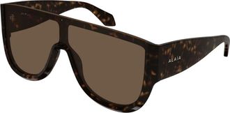 Alaia Oversized Square Zonnebril - Dames - Zonnebrillen - Bruin - ONE Size - Accessoires