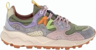 Flower Mountain Grey Yamano 3 Suede Insert Sneakers