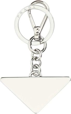 Prada Mens Black Metal Key Ring F0002 Acciaio-Ottone Portachiavi Keychains