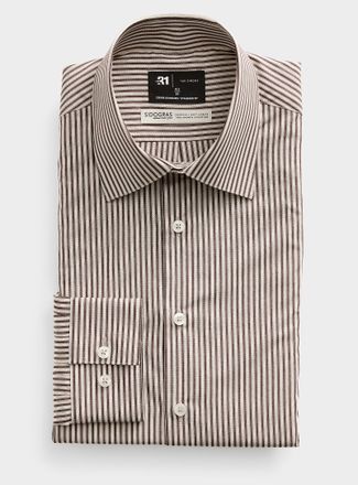 Le 31 Mens European fabric striped shirt Standard fit