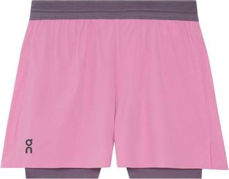 On 3 Performance 2/1 Shorts Laufshorts f&uuml;r Damen | rosa