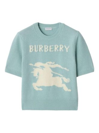 Burberry Light Blue Logo Sweater