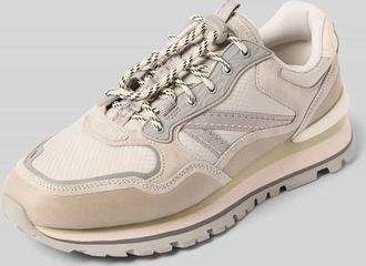 Hoff Sneaker aus Leder-Mix mit Logo-Print Modell City in Hellgrau, Größe 37