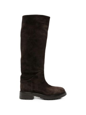 Strategia Boots Leather Dark Brown A6185