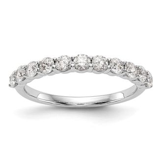Diamond2Deal 14k White Gold Lab Grown Diamond Wedding Band Ring 0.77Ct Clarity- VS Color- G-H