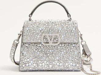 Valentino Garavani Vsling Mini Handbag With Sparkling Embroidery Wo