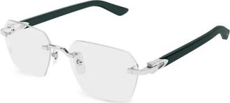 Cartier Glasses, male, Gray, Size: 54 MM Eyeglasses