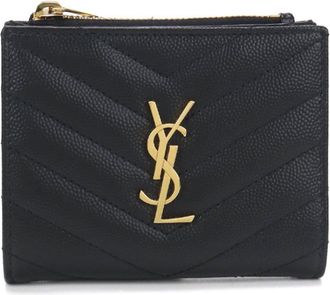 Saint Laurent Black Leather Wallet (Bi-Fold) (Pre-Owned)