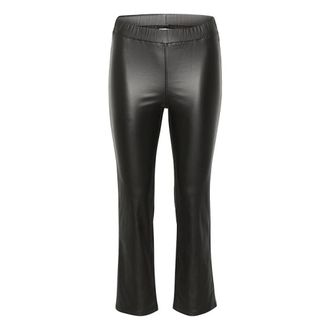 Kaffe Black Crop Jeggings Trousers - female - Kaffe - Cropped Trousers - Black - 3XL - Trousers