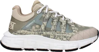 Versace Sneakers Trigreca Uomo Tessuto Verde/Talpa