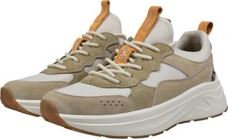 Salamander Slip-On Sneaker SALAMANDER, Damen, Gr. 36, beige, kombiniert, Textil, Veloursleder, Schuhe Slip-On Sneaker, Plateausneaker, Halbschuh mit aufgesetzter