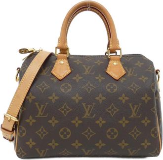 Louis Vuitton Marron Monogram Coated Canvas Boston Bag (Pre-Owned)