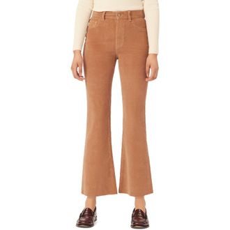 DL1961 Bridget Instasculpt Corduroy Ankle Bootcut Jeans in Teddy Taupe Corduroy at Nordstrom Rack, Size 23