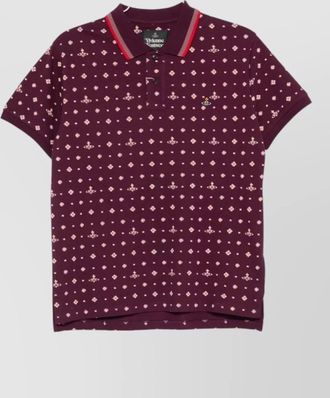 Vivienne Westwood shirt polo collar short sleeves patterned design