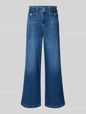 Mos Mosh Flared Jeans mit Pattentaschen Modell Colette Nagato in Blau, Gr&ouml;&szlig;e 26/32
