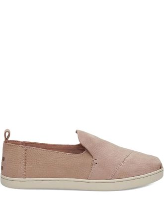 Toms Deconstructed Alpargata leather slip-on sneakers - Pink