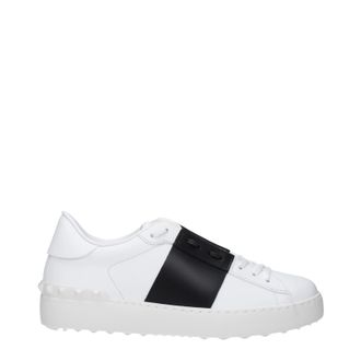 Valentino Garavani Damess Sneakers Wit/Zwart Leer