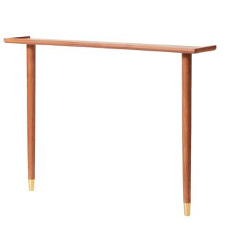 Nordlys Mesa consola mural escandinava de madera de nogal