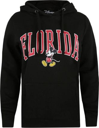 Disney Dames/dames Florida Mickey Mouse Varsity Hoodie (Zwart)
