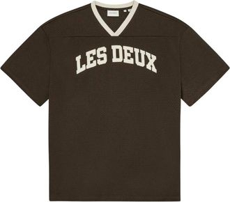 Les Deux Bronson Mesh T-Shirt - - Tops - Uomo - Marrone - S