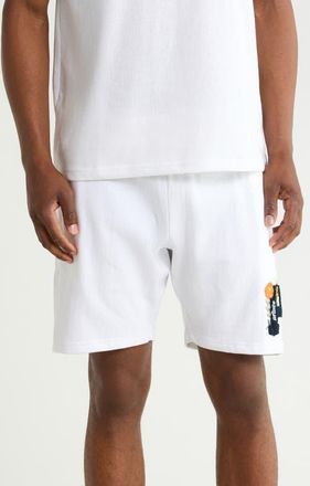 Prince Brushed Fleece Shorts in White at Nordstrom, Size Medium