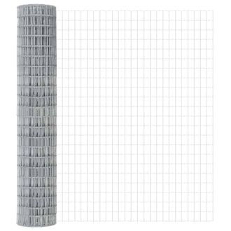 Berkfield Home Euro Fence 1.6x10 m Galvanised Steel in Grey