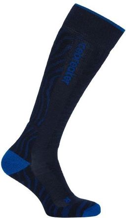 Icebreaker Merino Ski+ Medium OTC Mountain Contour Skisocken f&uuml;r Damen | blau