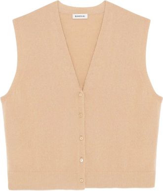 SIMKHAI Rozzi kasjmier spencer met V-hals - Beige
