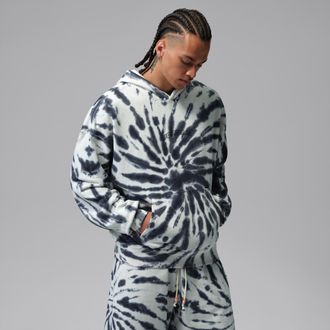 Nike Jordan Mens Jordan Brooklyn Fleece Tie-Dye Pullover Festival Hoodie in White | IF1961-133