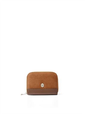 FAIRFAX & FAVOR Womens Mini Salisbury Purse In Tan Suede