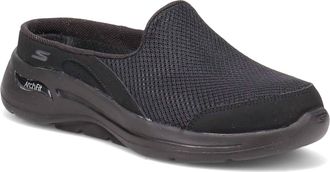 Skechers Women Go Walk Arch Fit Seven Seas Sneakers In Black