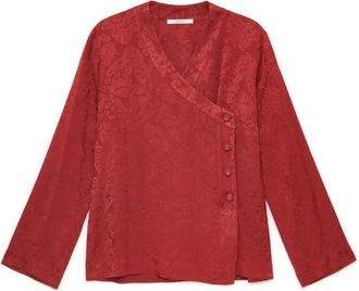Maliparmi Camisa de Damasco Jacquard - Blouses & Shirts - Mujer - Naranja - 2XL
