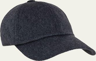 Varsity Mens Cashmere 6-Panel Baseball Cap