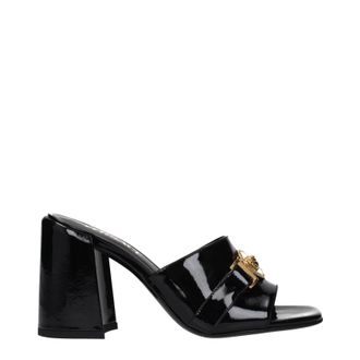 Versace Damens Sandalen Lack Schwarz