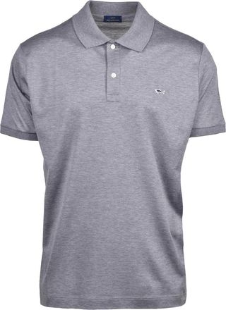 Paul & Shark Grey Cotton Embroidered Polo Shirt