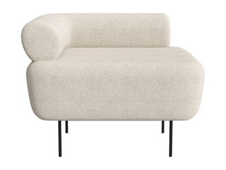 VENTE-UNIQUE.COM Sill&oacute;n cl&aacute;sico tela blanco roto