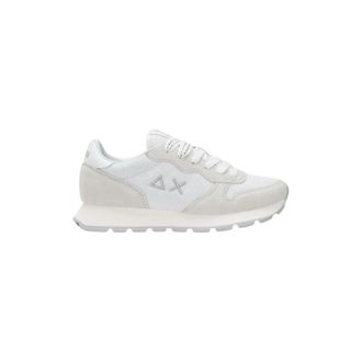 Sun 68 Sneakers, female, White, Size: 8 US Ally Glitter Textile Sneaker